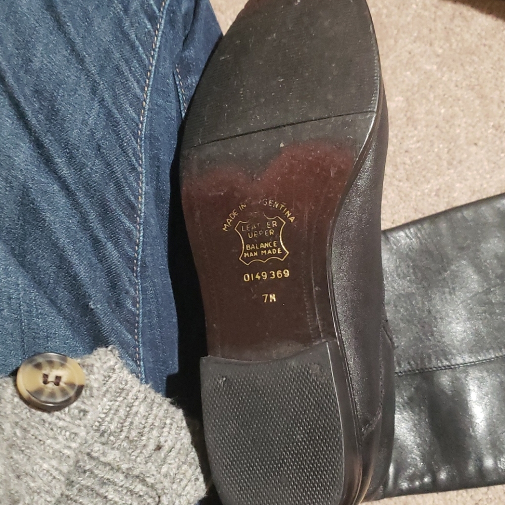 Made in Argentina riding boots 7 new - Picture 3 of 3
